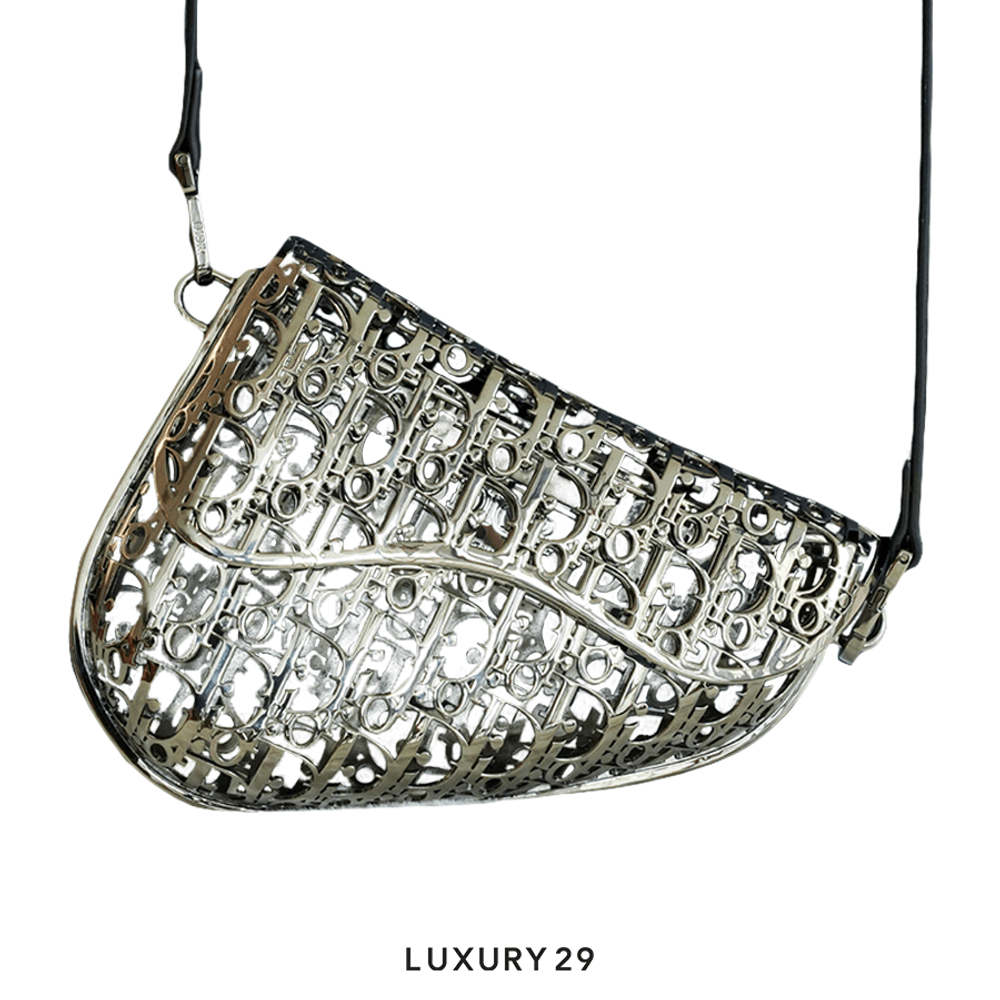 Dior saddle metal best sale