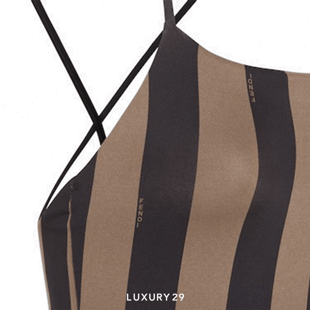 Brown fendi swimsuit deals