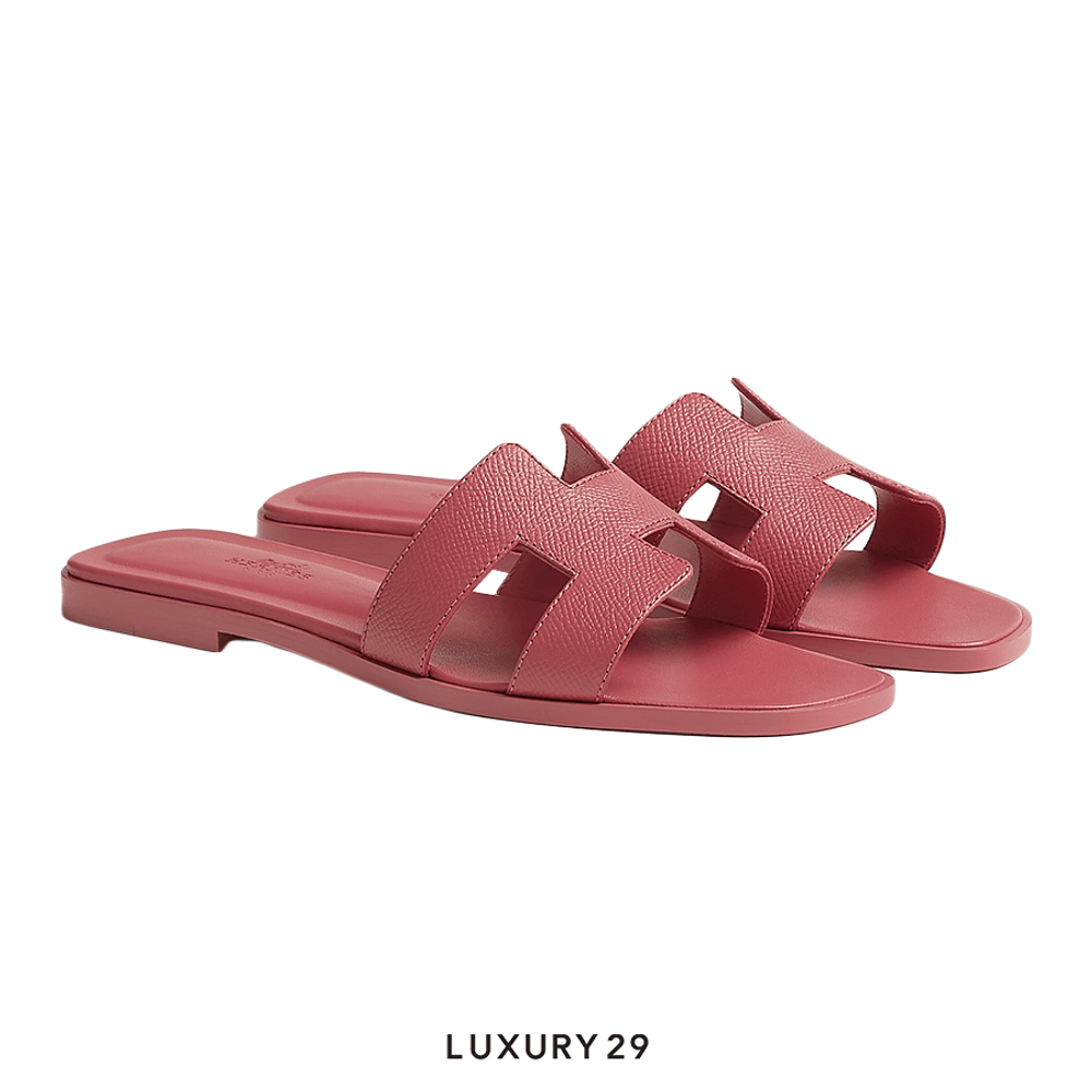 Hermes pink oran sandals store