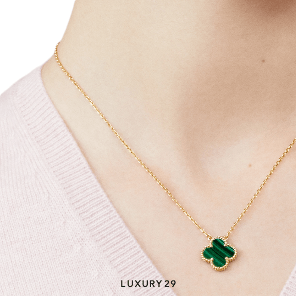 Van cleef malachite necklace outlet