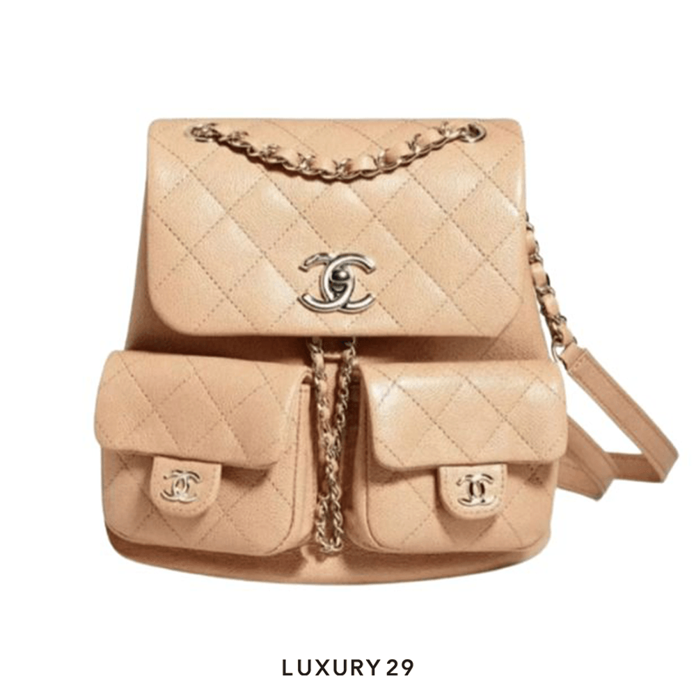 Chanel gold backpack clearance