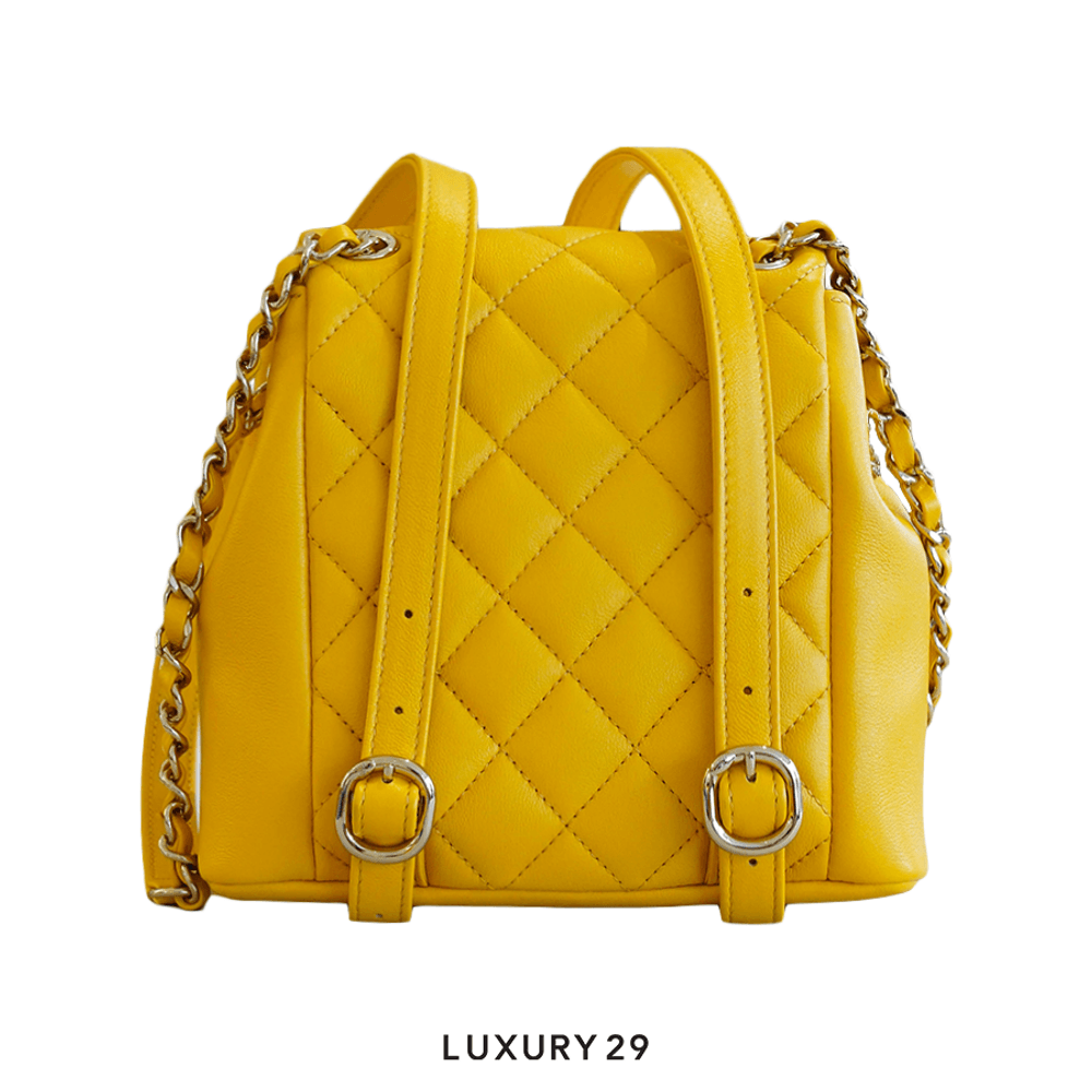 Gold mini backpack best sale