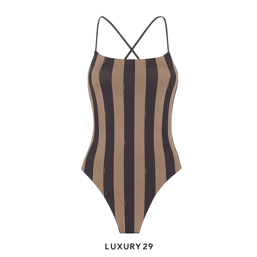Fendi swimsuit logo outlet